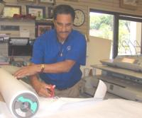 Roy Hansen works at the Drafting Shaft. Roy Hansen works at the Drafting Shaft.